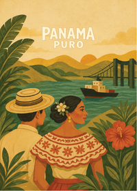 Panama Canal Vintage - Panama Puro Gift Postcard