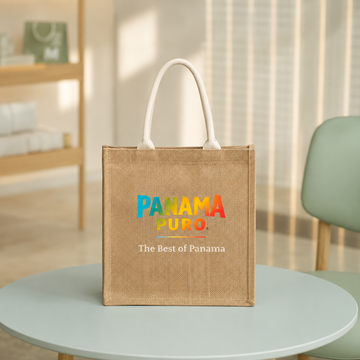 Panama Puro Natural Jute Tote Bag